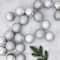 60ct. 2.5" 4-Finish Silver Shatterproof Ball Ornaments